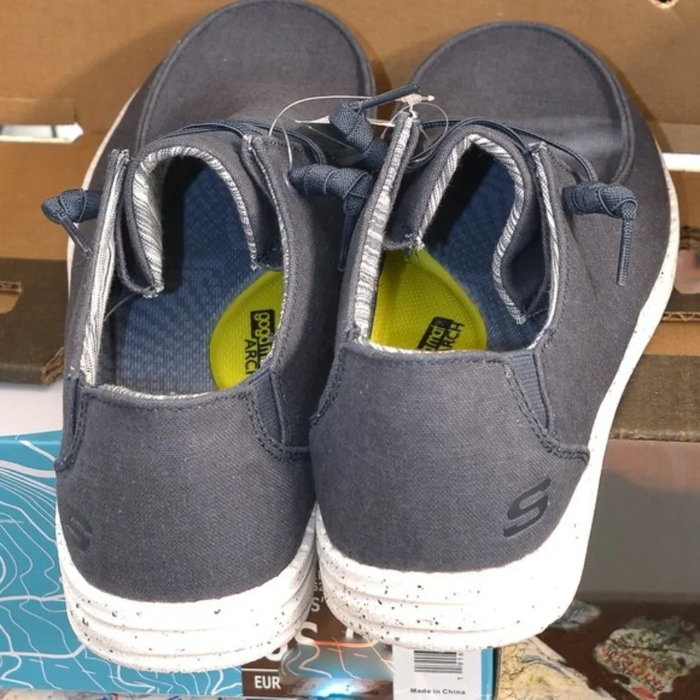 Blue Skechers Melson-Chad Slip-On‎ Sneakers